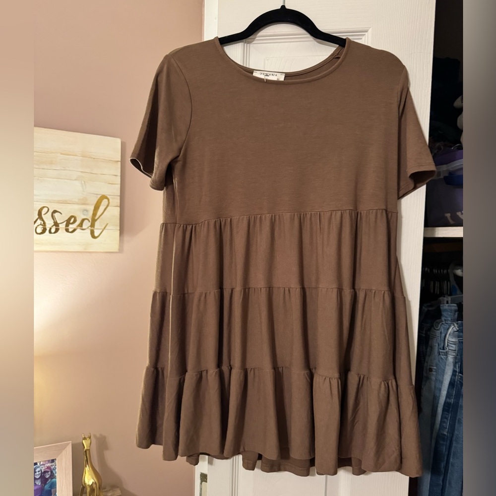 Zenana Outfitters Brown Top